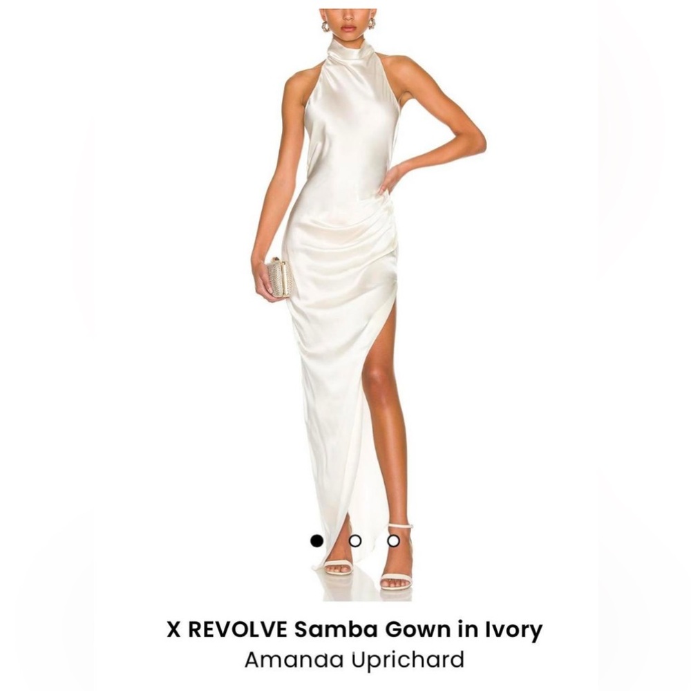 AMANDA UPRICHARD white silk gown